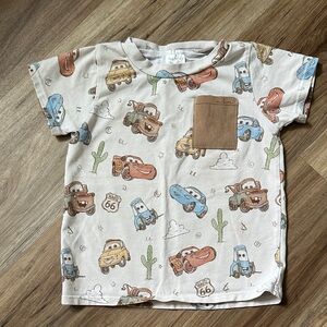 Disney Cars Print T-Shirt - Multicolor